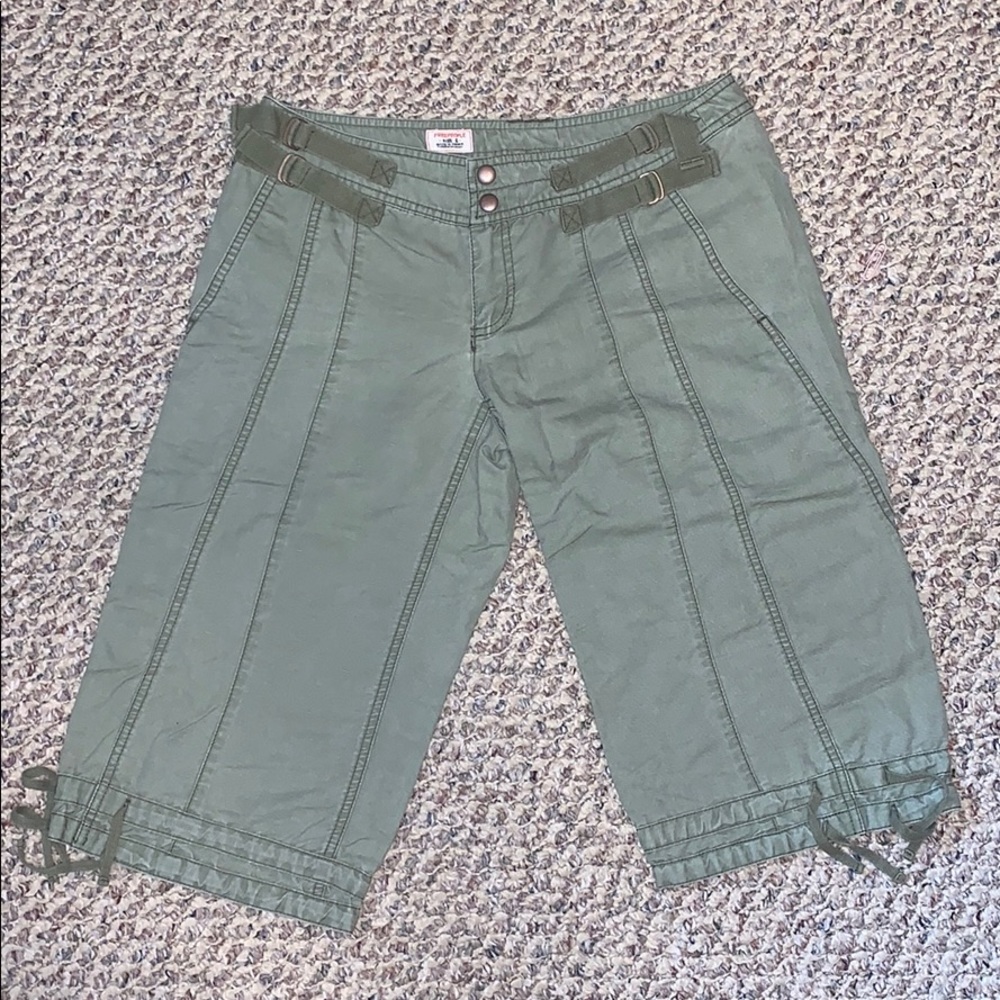 Free People sz 6 olive Bermuda shorts cargo